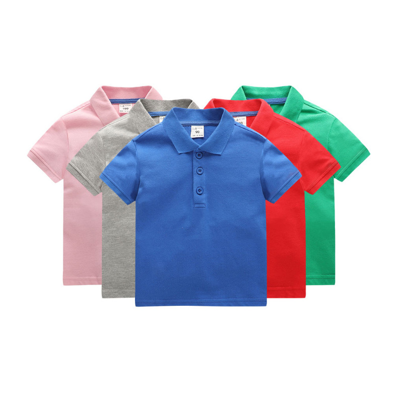 Pielāgots logotips Kids Polo krekli 100% kokvilna